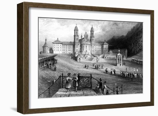 The Abbey of Einsiedeln, Schwyz, Switzerland, 1836-R Wallis-Framed Giclee Print