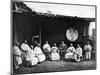 The Abbot and Monks of Kushan Monastery, C.1867-72-John Thomson-Mounted Photographic Print