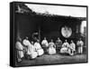 The Abbot and Monks of Kushan Monastery, C.1867-72-John Thomson-Framed Stretched Canvas