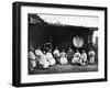 The Abbot and Monks of Kushan Monastery, C.1867-72-John Thomson-Framed Photographic Print