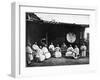 The Abbot and Monks of Kushan Monastery, C.1867-72-John Thomson-Framed Photographic Print