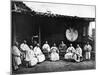 The Abbot and Monks of Kushan Monastery, C.1867-72-John Thomson-Mounted Photographic Print