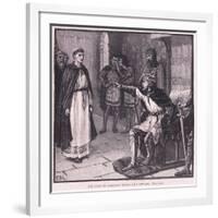 The Abbot of Arbroath before King Edward Ad 1296-null-Framed Giclee Print