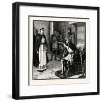 The Abbot of Arbroath before King Edward-null-Framed Giclee Print
