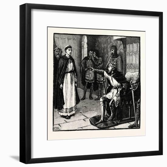 The Abbot of Arbroath before King Edward-null-Framed Giclee Print