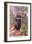 The Abbot of Saint Marie's Taken by Robin Hood, C.1920-Walter Crane-Framed Giclee Print