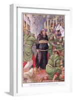 The Abbot of Saint Marie's Taken by Robin Hood, C.1920-Walter Crane-Framed Giclee Print