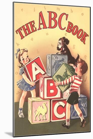 The ABC Cook Book, Children with Big Blocks-null-Mounted Art Print