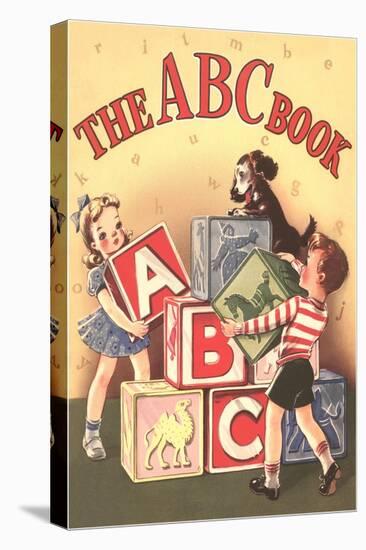 The ABC Cook Book, Children with Big Blocks-null-Stretched Canvas