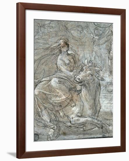 The Abduction of Europa-Prospero Fontana-Framed Giclee Print