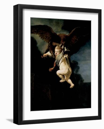 The Abduction of Ganymede, 1635-Rembrandt van Rijn-Framed Giclee Print