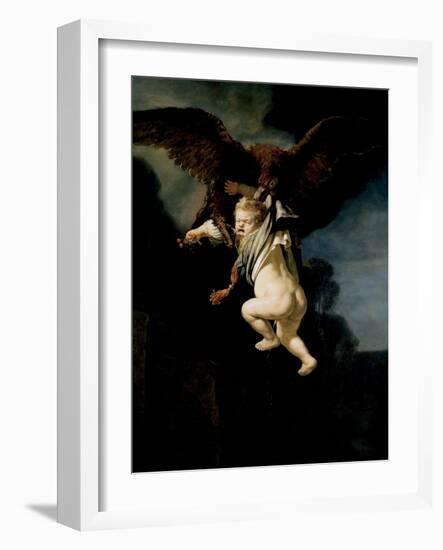 The Abduction of Ganymede, 1635-Rembrandt van Rijn-Framed Premium Giclee Print