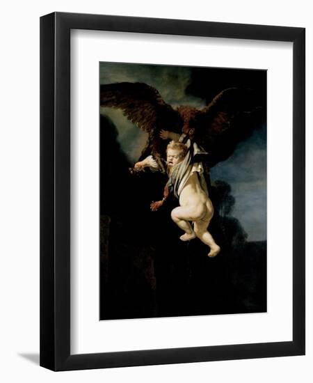 The Abduction of Ganymede, 1635-Rembrandt van Rijn-Framed Premium Giclee Print