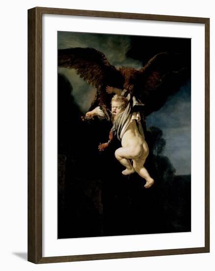 The Abduction of Ganymede, 1635-Rembrandt van Rijn-Framed Giclee Print