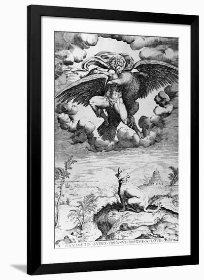 The Abduction of Ganymede-Michelangelo Buonarroti-Framed Giclee Print