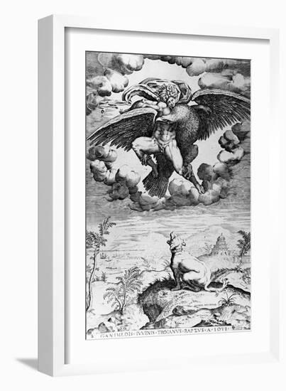 The Abduction of Ganymede-Michelangelo Buonarroti-Framed Giclee Print