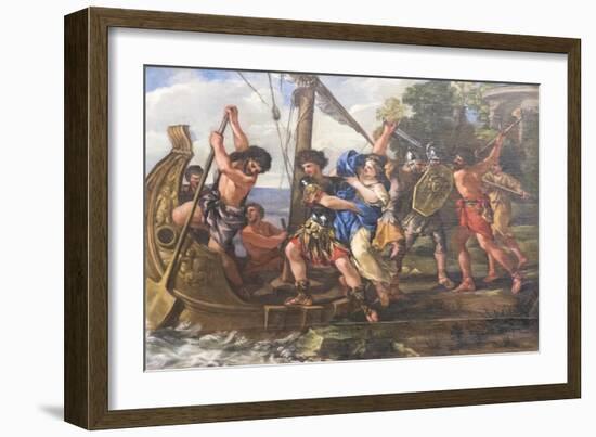 The Abduction of Helen, 1631-43-Giovanni Francesco Romanelli-Framed Giclee Print