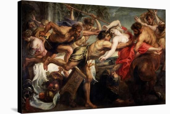 The Abduction of Hippodamia, or Lapiths and Centaurs, 1636-1638-Peter Paul Rubens-Stretched Canvas