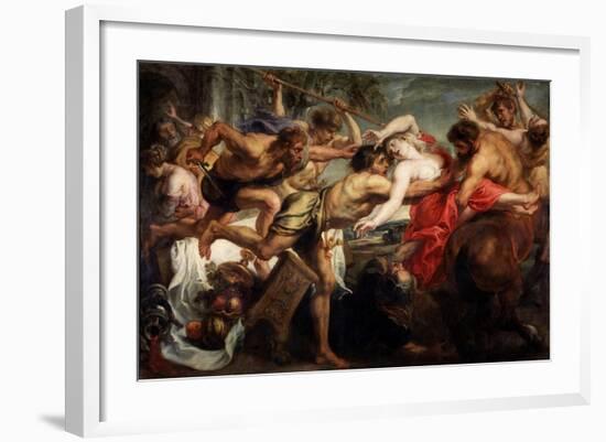 The Abduction of Hippodamia, or Lapiths and Centaurs, 1636-1638-Peter Paul Rubens-Framed Giclee Print