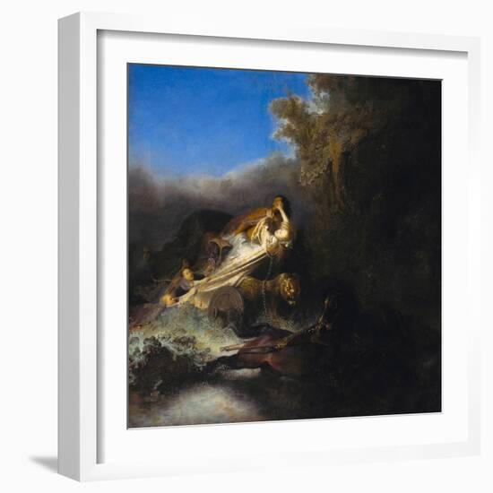 The Abduction of Proserpina, Ca 1631-Rembrandt van Rijn-Framed Giclee Print