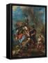 The Abduction of Rebecca, 1846-Eugene Delacroix-Framed Stretched Canvas