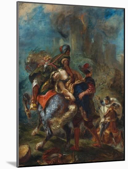 The Abduction of Rebecca, 1846-Eugene Delacroix-Mounted Giclee Print