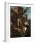 The Abduction of Rebecca, 1858-Eugene Delacroix-Framed Giclee Print