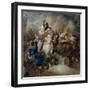 The Abduction of Rebecca, 1873 (W/C Heightened with Gouache over Pencil on Paper)-Eugene-Louis Lami-Framed Giclee Print