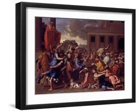 The Abduction of the Sabine Women, c.1633-34-Nicolas Poussin-Framed Giclee Print