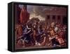 The Abduction of the Sabine Women, c.1633-34-Nicolas Poussin-Framed Stretched Canvas