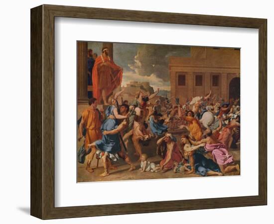 'The Abduction of the Sabine Women', c1633-Nicolas Poussin-Framed Giclee Print