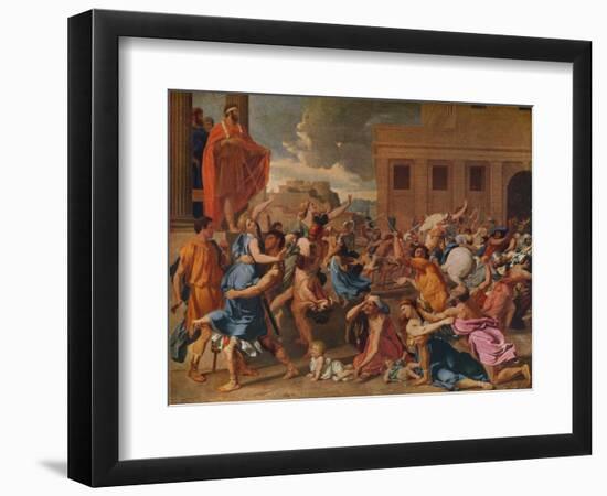 'The Abduction of the Sabine Women', c1633-Nicolas Poussin-Framed Giclee Print