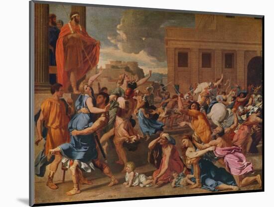 'The Abduction of the Sabine Women', c1633-Nicolas Poussin-Mounted Giclee Print