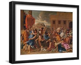 'The Abduction of the Sabine Women', c1633-Nicolas Poussin-Framed Giclee Print