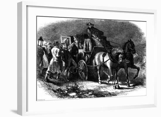 The Abduction of William Morgan, New York, USA, 1826-Hooper-Framed Giclee Print