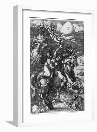 The Abduction on the Unicorn, 1516-Albrecht Durer-Framed Giclee Print