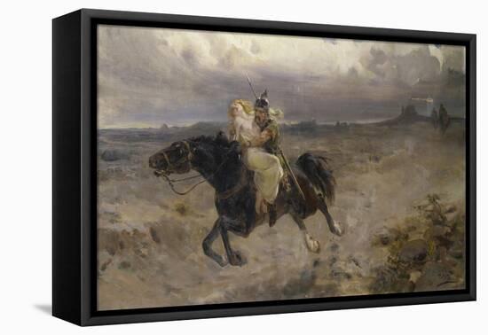 The Abduction-Ulpiano Checa Y Sanz-Framed Stretched Canvas