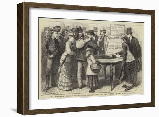 The Abercarne Colliery Explosion, Mr Simpson's Bowl on the Prince's Landing Stage, Liverpool-Godefroy Durand-Framed Giclee Print