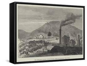 The Abercarne Colliery, Monmouthshire, Where the Explosion Took Place-null-Framed Stretched Canvas