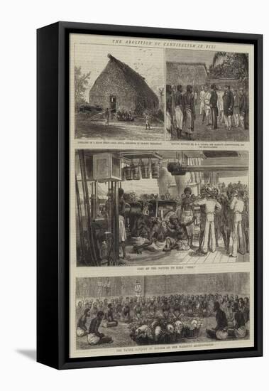 The Abolition of Cannibalism in Fiji-Alfred Chantrey Corbould-Framed Stretched Canvas