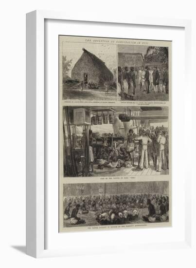 The Abolition of Cannibalism in Fiji-Alfred Chantrey Corbould-Framed Giclee Print