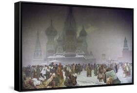 The Abolition of Serfdom in 1861, from the 'slav Epic', 1914-Alphonse Mucha-Framed Stretched Canvas