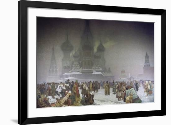 The Abolition of Serfdom in 1861, from the 'slav Epic', 1914-Alphonse Mucha-Framed Giclee Print