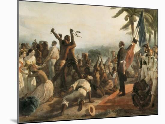 The Abolition of Slavery-Francois Auguste Biard-Mounted Art Print