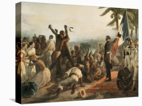 The Abolition of Slavery-Francois Auguste Biard-Stretched Canvas