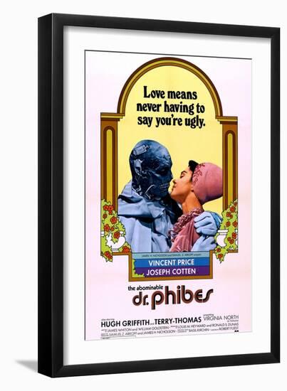 The Abominable Dr. Phibes, Vincent Price, Virginia North, 1971-null-Framed Art Print