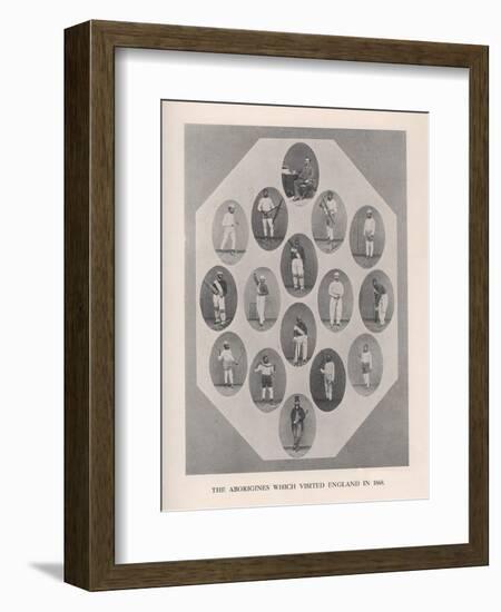 The Aborigines which visited England in 1868, 1912-null-Framed Giclee Print