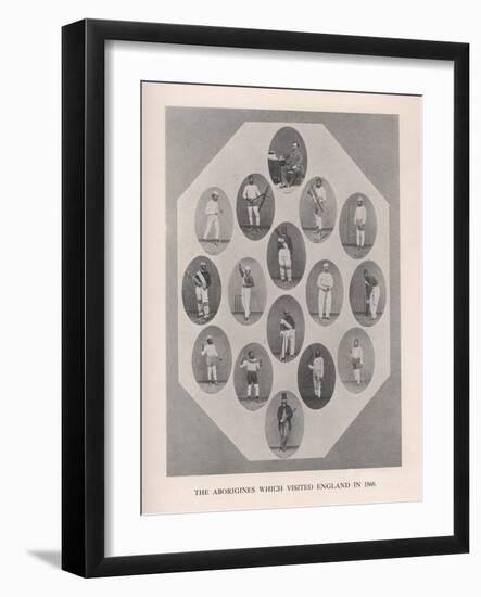 The Aborigines which visited England in 1868, 1912-null-Framed Giclee Print