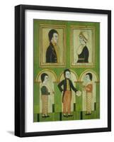 The Abraham Pixler Family, c.1815-American School-Framed Giclee Print