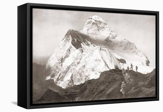 The Abruzzi Spur on the K2 Mountain. from the Year 1910 Illustrated-null-Framed Stretched Canvas